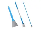 Vikan 40113 schraper voor steel montage RVS blad 100 mm blauw